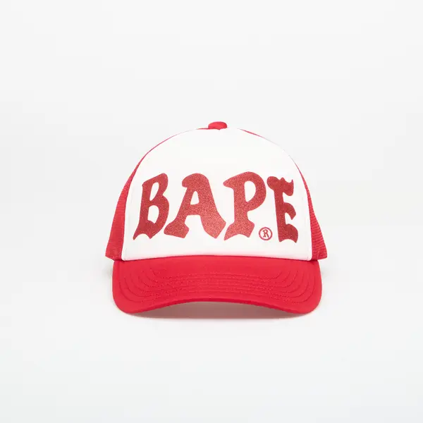 A BATHING APE Шапка A BATHING APE Bape Glitter Print Mesh Cap Red Universal