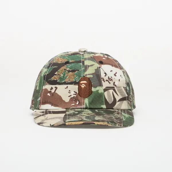 A BATHING APE Шапка A BATHING APE Camo Patchwork Panel Cap Green Universal
