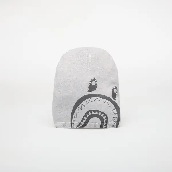 A BATHING APE Шапка A BATHING APE Crystal Shark Knit Cap Gray Universal