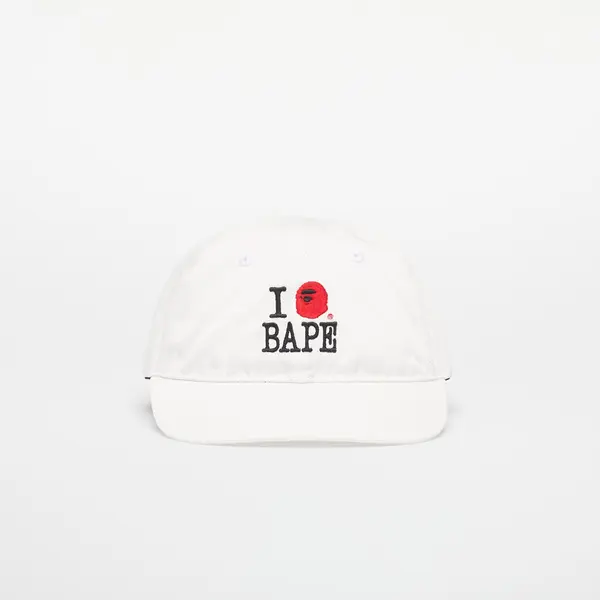 A BATHING APE Шапка A BATHING APE Logo Cotton Twill Cap White Universal
