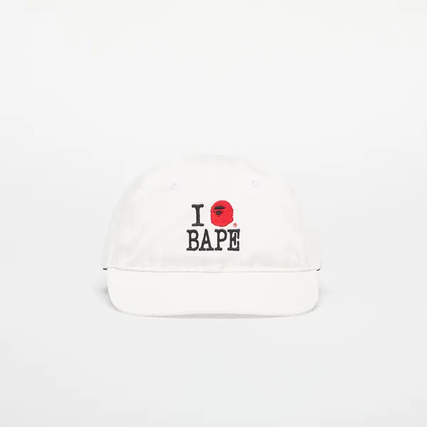 A BATHING APE Шапка A BATHING APE Logo Cotton Twill Cap White Universal