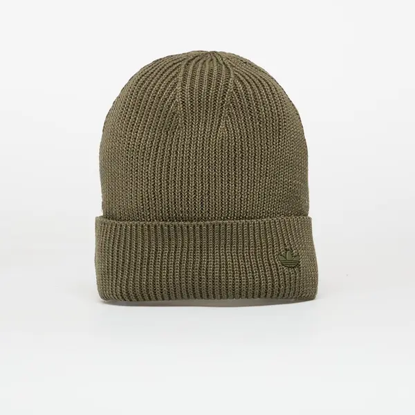 adidas Originals Шапка adidas Everyday Icons Beanie With Tonal Metal Trefoil Olive Strata S