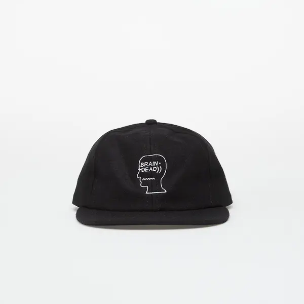 Brain Dead Шапка Brain Dead Flannel Classic Logohead 6 Panel Hat Black Universal