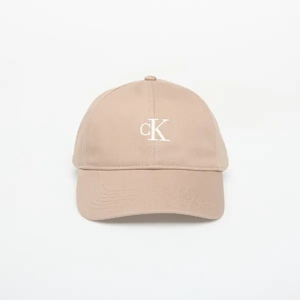 Calvin Klein Шапка Calvin Klein Monogram Embroidery Baseball Cap Desert Taupe/ Contrast Logo Universal