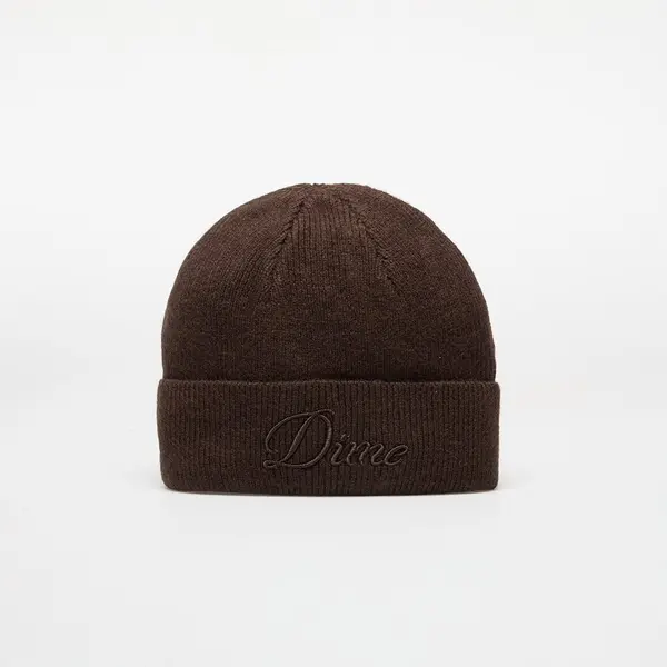 DIME Шапка DIME Cursive Wool Fold Beanie Dark Brown Universal