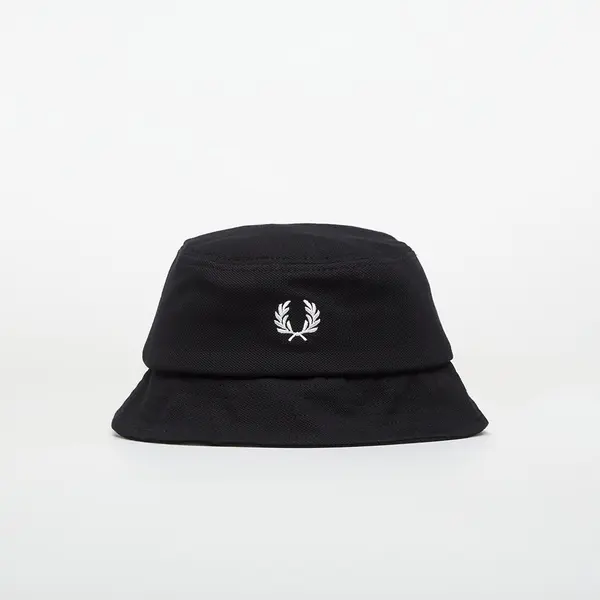 FRED PERRY Шапка FRED PERRY Pique Bucket Hat Black/ Snowwhite M