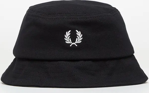 FRED PERRY Шапка FRED PERRY Pique Bucket Hat Black/ Snowwhite M