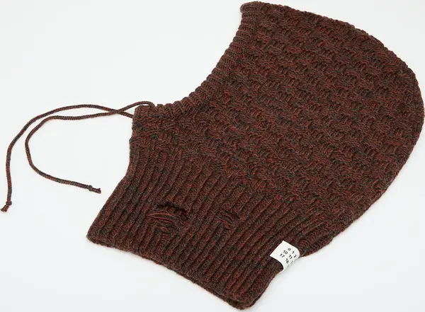 MM6 Шапка MM6 Maison Margiela Beanie Dark Grey Melange/ Brown L