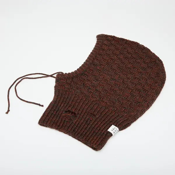 MM6 Шапка MM6 Maison Margiela Beanie Dark Grey Melange/ Brown L