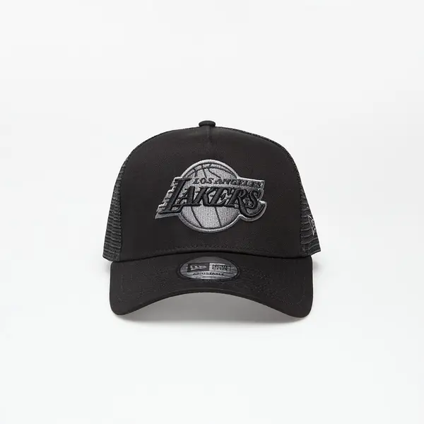 New Era Шапка New Era Cap 9Forty Af Trucker Nba Bob Team Logo Los Angeles Lakers Black/ Black Universal