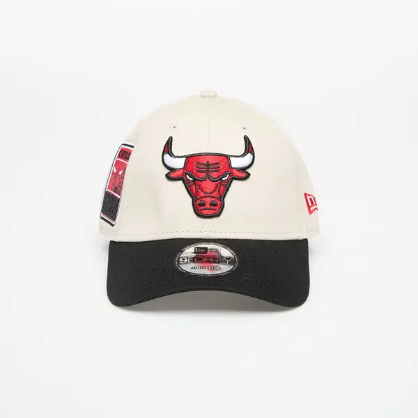New Era Шапка New Era Chicago Bulls 9FORTY Contrast Patch Adjustable Cap Stone/ Black Universal