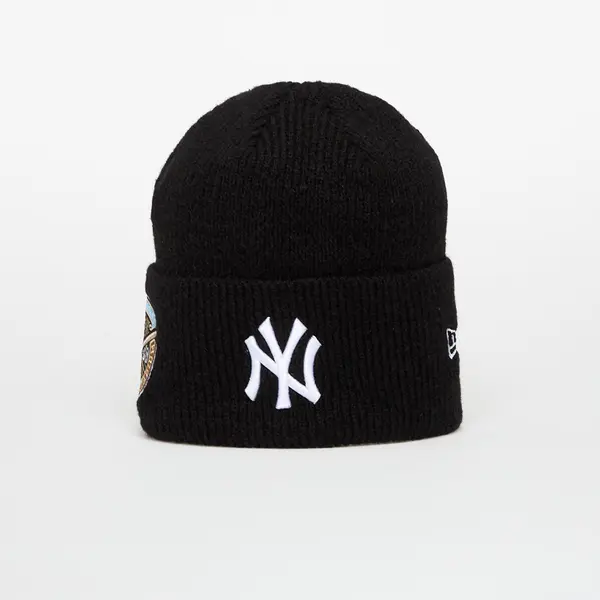 New Era Шапка New Era Knit Medium MLB Ws Beanie New York Yankees Black/ White Universal
