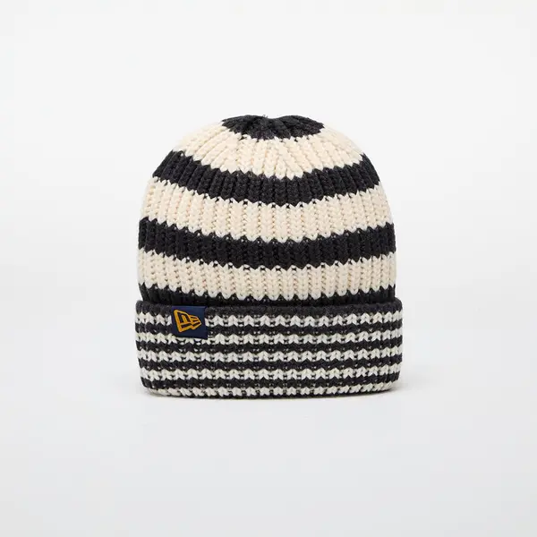 New Era Шапка New Era Knit Medium Stripe Beanie Navy/ Light Cream Universal