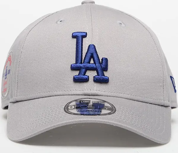New Era Шапка New Era Los Angeles Dodgers 9FORTY Side Patch Adjustable Cap Gray Universal