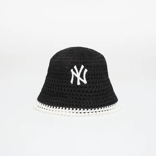 New Era Шапка New Era MLB Knitted Bucket New York Yankees Black/ Optic White S/M