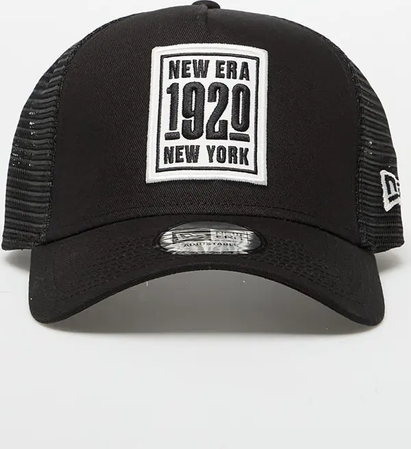 New Era Шапка New Era New York 9FORTY Aframe Essential Patch Trucker Cap Black Universal