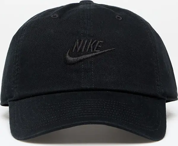 Nike Шапка Nike Club Unstructured Futura Wash Cap Black/ Black S/M