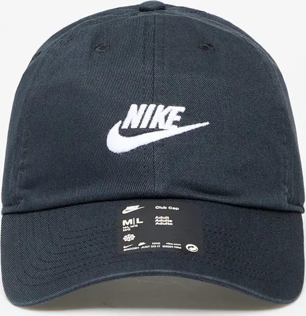 Nike Шапка Nike Club Unstructured Futura Wash Cap Black/ White Universal