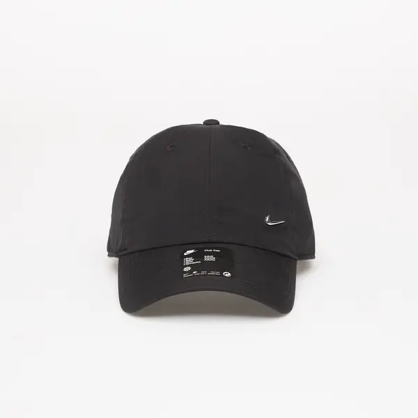 Nike Шапка Nike Dri-FIT Club Unstructured Metal Swoosh Cap Black/ Metallic Silver Universal