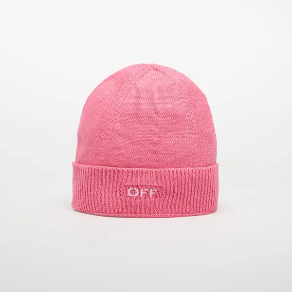 OFF-WHITE KIDS Шапка OFF-WHITE KIDS Off Stamp Clear Beanie Fuchsia/ White II