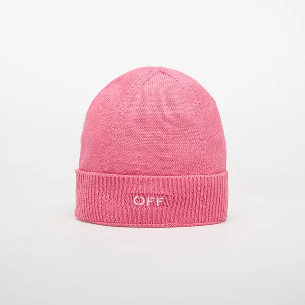 OFF-WHITE KIDS Шапка OFF-WHITE KIDS Off Stamp Clear Beanie Fuchsia/ White II