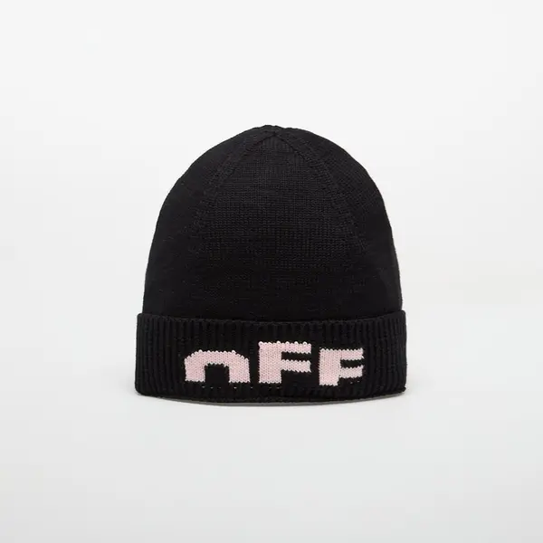 OFF-WHITE KIDS Шапка OFF-WHITE KIDS Type Logo Beanie Black/ Soft Pink II