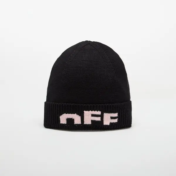OFF-WHITE KIDS Шапка OFF-WHITE KIDS Type Logo Beanie Black/ Soft Pink II