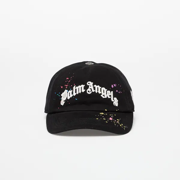 Palm Angels Шапка Palm Angels Curved Logo Painted Cap Black/ Multicolor Universal