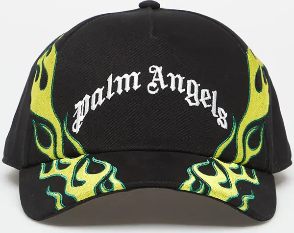 Palm Angels Шапка Palm Angels Flames Curved Logo Cap Black/ Off White Universal