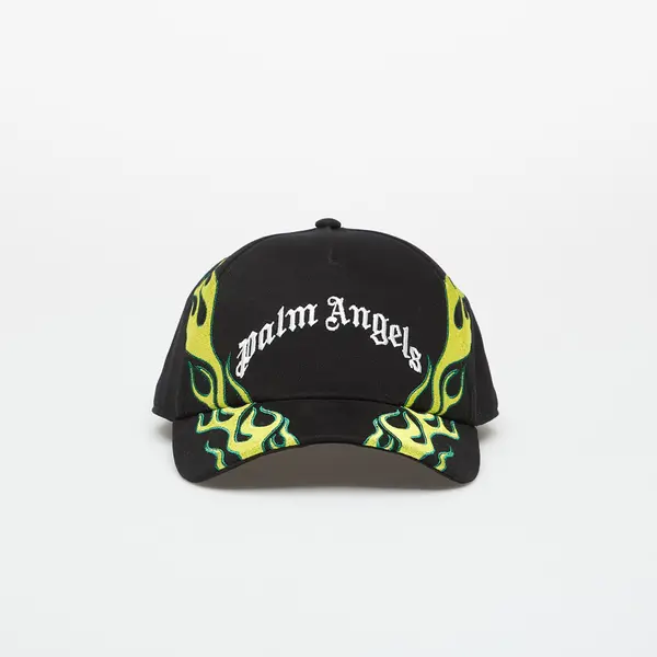 Palm Angels Шапка Palm Angels Flames Curved Logo Cap Black/ Off White Universal