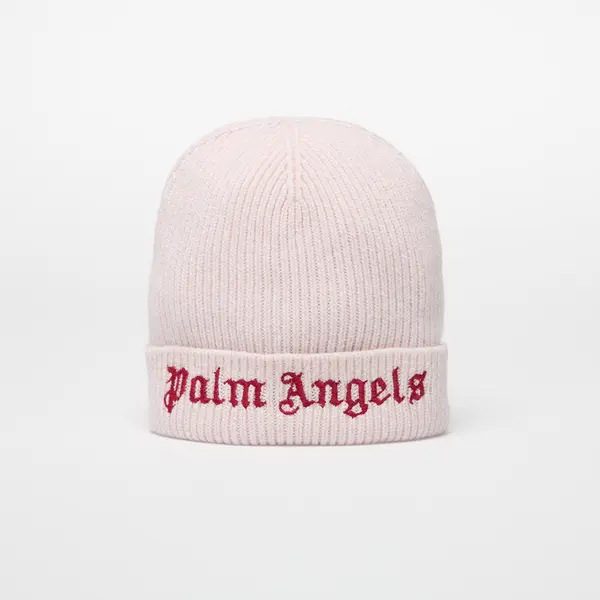Palm Angels Kids Шапка Palm Angels Kids Logo Knit Beanie Rose Pink/ Brick Red II