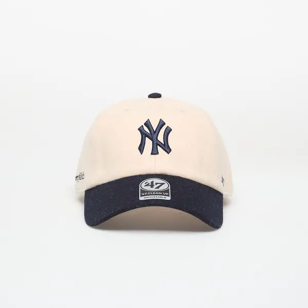 Sporty & Rich Шапка Sporty & Rich Yankees Serif Wool Hat Ecru/ Dark Navy Universal