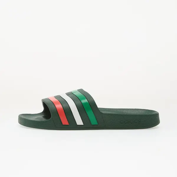 adidas Originals Сникърси adidas Adilette Aqua Slides Team Dark Green/ Ftwr White/ Bright Red EUR 44.5