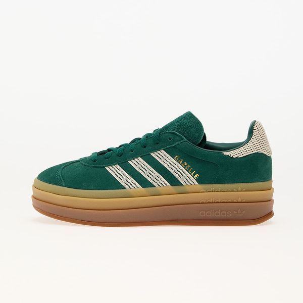 adidas Originals Сникърси adidas Gazelle Bold W Collegiate Green/ Wonder White/ Gold Metallic EUR 37 1/3