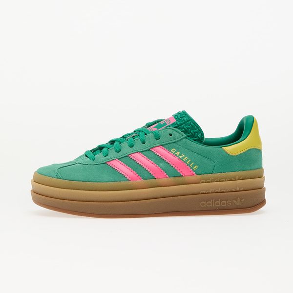 adidas Originals Сникърси adidas Gazelle Bold W Court Green/ Lucid Pink/ Pure Sulfur EUR 39 1/3
