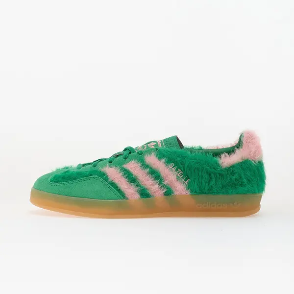 adidas Originals Сникърси adidas Gazelle Indoor W Green/ Glow Pink/ Gum EUR 35 1/2