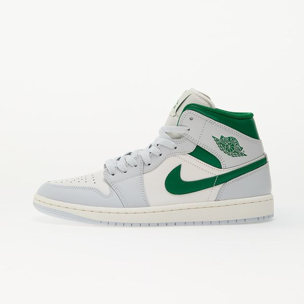 Jordan Сникърси Air Jordan 1 Mid Summit White/ Pine Green-Pure Platinum-Sail EUR 43
