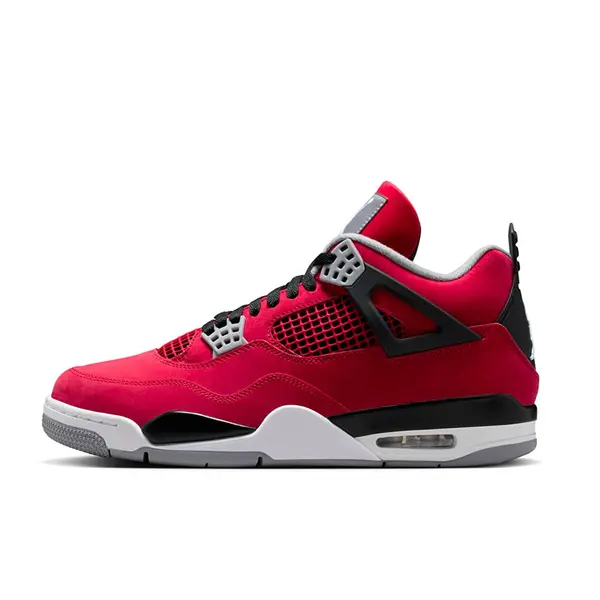 Jordan Сникърси Air Jordan 4 Retro "Toro Bravo" Fire Red/ White-Black-Cement Grey EUR 40.5