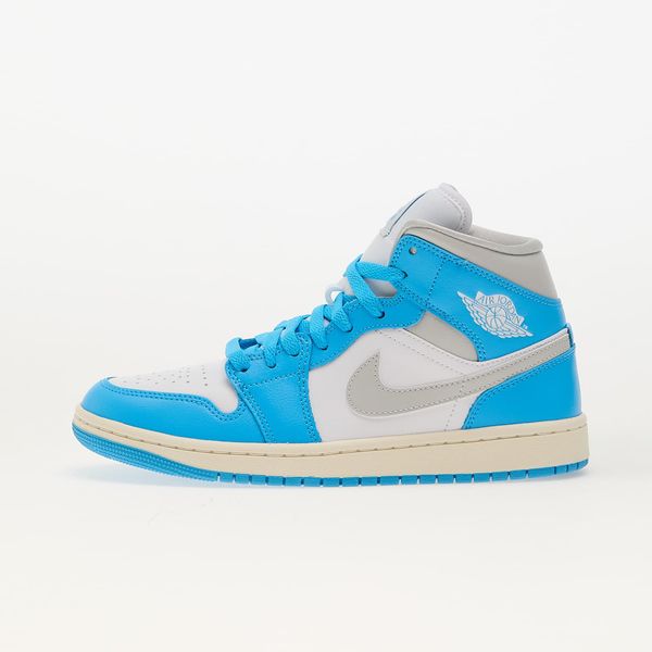 Jordan Сникърси Air Jordan Wmns 1 Mid Dk Powder Blue/ Neutral Grey-White-Sail EUR 36