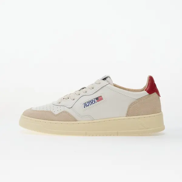 Autry Сникърси Autry Medalist Low Man Leat/ Suede White/ Red EUR 42
