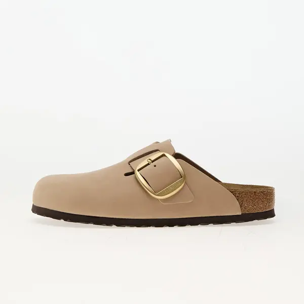 Birkenstock Сникърси Bieknstock Boston Big Buckle Leather Nubuck Sandcastle EUR 36