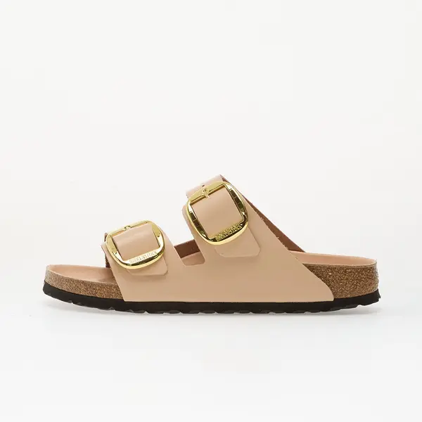 Birkenstock Сникърси Birkenstock Arizona Big Buckle Natural Leather Patent Women High-Shine New Beige EUR 38