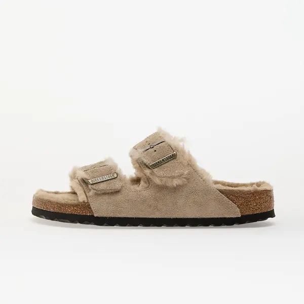 Birkenstock Сникърси Birkenstock Arizona Shearling Suede Leather/ Fur Taupe EUR 37