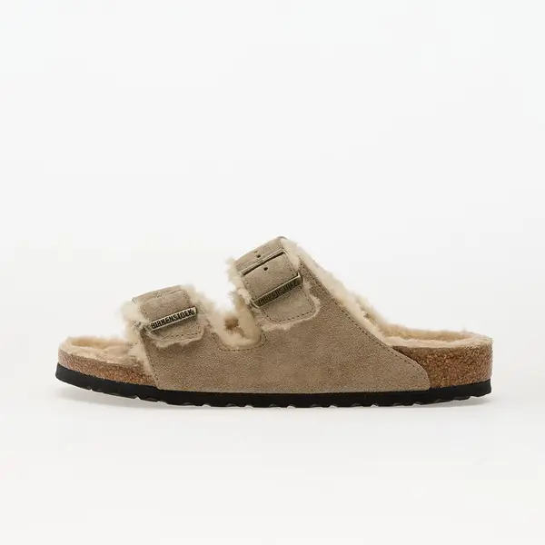 Birkenstock Сникърси Birkenstock Arizona Shearling Suede Leather/ Fur Taupe EUR 44