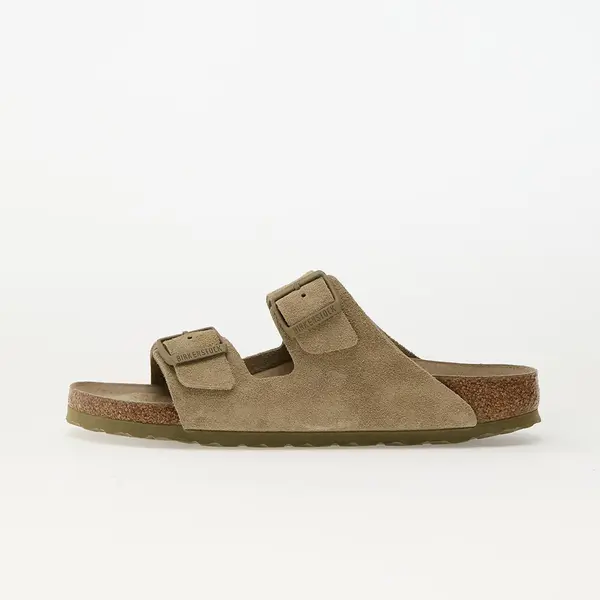 Birkenstock Сникърси Birkenstock Arizona Soft Footbed Suede Leather Faded Khaki EUR 37
