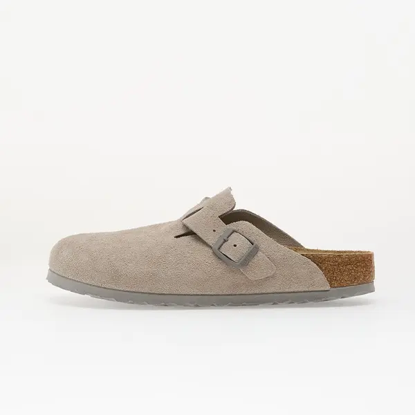 Birkenstock Сникърси Birkenstock Boston Soft Footbed Suede Leather Unisex Stone Coin EUR 36