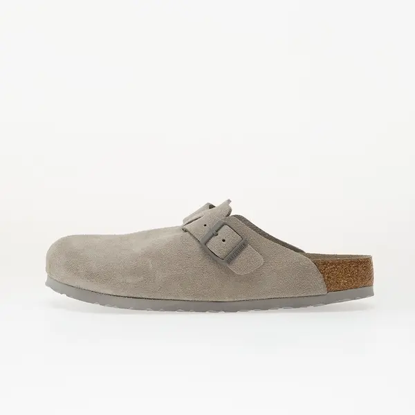 Birkenstock Сникърси Birkenstock Boston Soft Footbed Suede Leather Unisex Stone Coin EUR 46