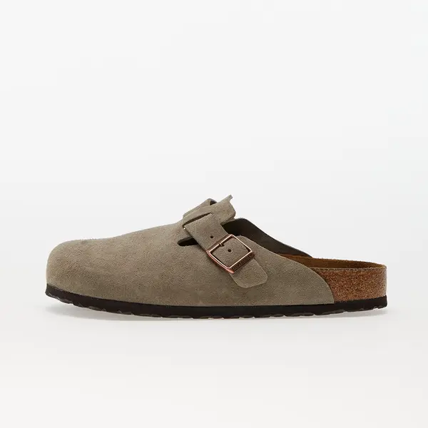 Birkenstock Сникърси Birkenstock Boston Soft Fotbed Velvet Leather Taupe EUR 46