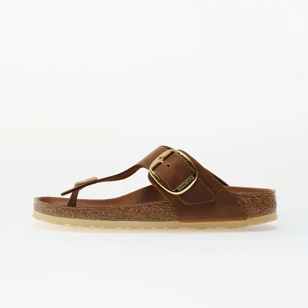 Birkenstock Сникърси Birkenstock Gizeh Big Buckle Natural Leather Oiled Cognac EUR 40