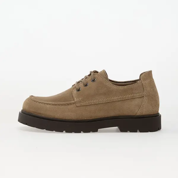 Birkenstock Сникърси Birkenstock Highwood Moc Lace Low Suede Leather Gray Taupe EUR 36